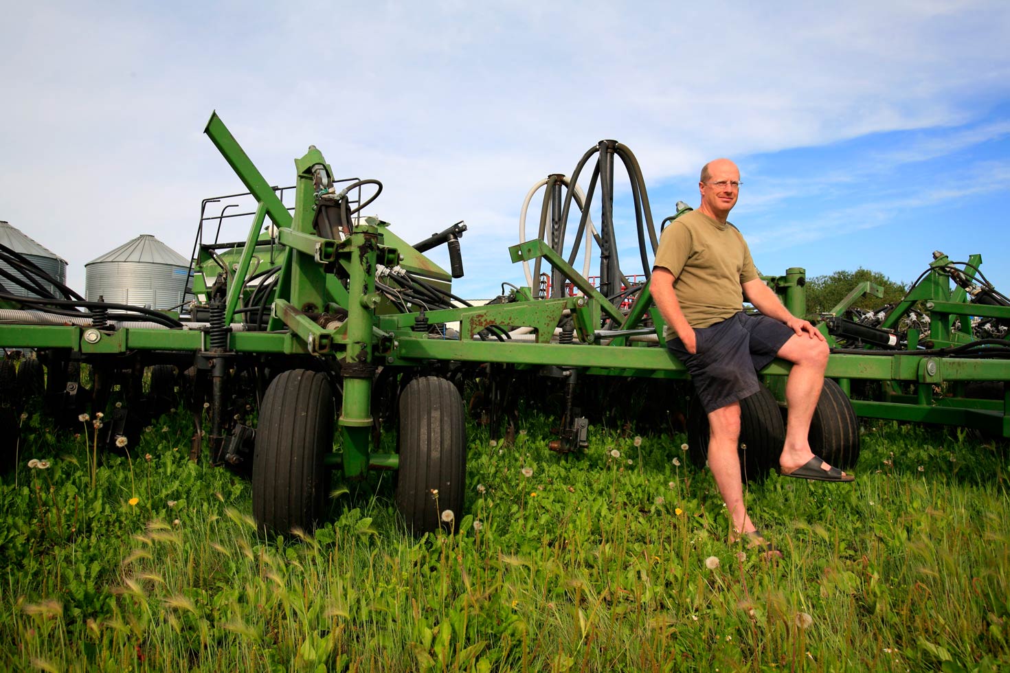 Portrait of potato farmer Wayne Groot from Gibbons county near Fort Saskatchewan, Alberta, 2009. His farm with prime agricultural soil is located near the Shell Scotford site and various oil companies have attempted to buy him out for proposed upgrader projects in the area.