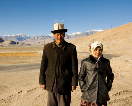 A Xinjiang family of Kyrgyz heritage