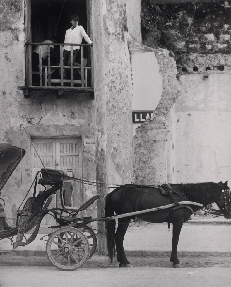 A Street in Ixtmal, Yucatan, 1966