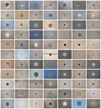 Seventy-Seven Circles Found on Streets and Sidewalks