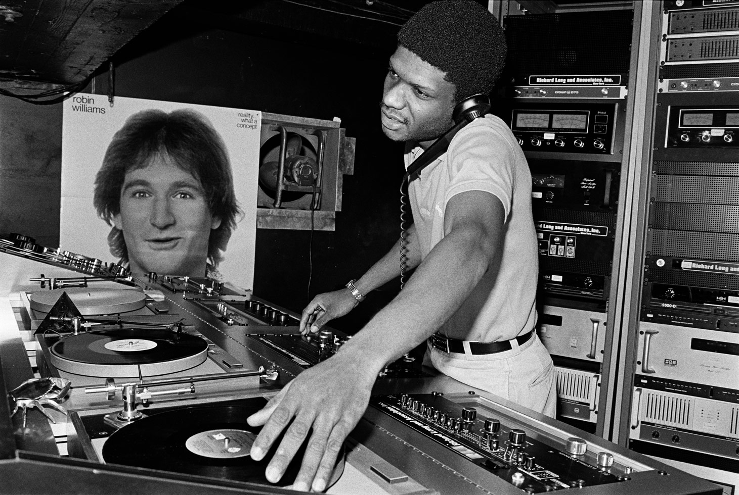 Larry Levan during his decade-long residence at Paradise Garage.