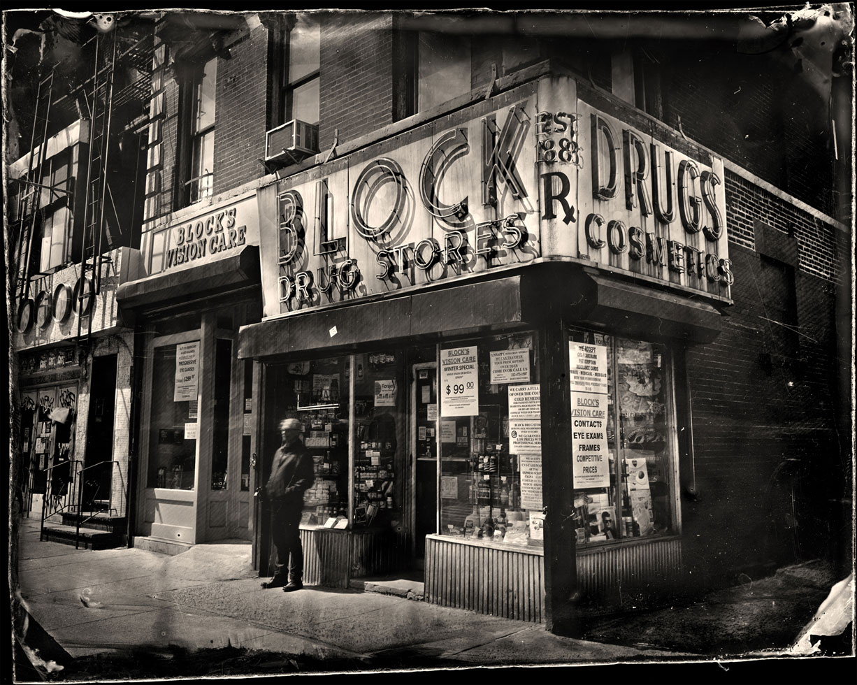 Collodion wet plate photography of changing New York
