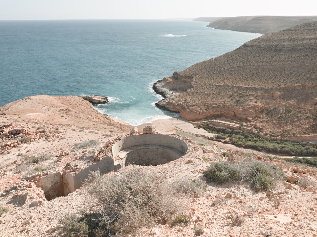 Bunker Z101 overlooking Mersa Zitoune, Wadi Zitoune Battlefield.
Tobruk perimeter, Libya