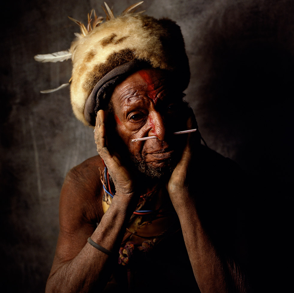 New Guinea Tribesmen.
The Mendi Highlands, Papua New Guinea, 1991