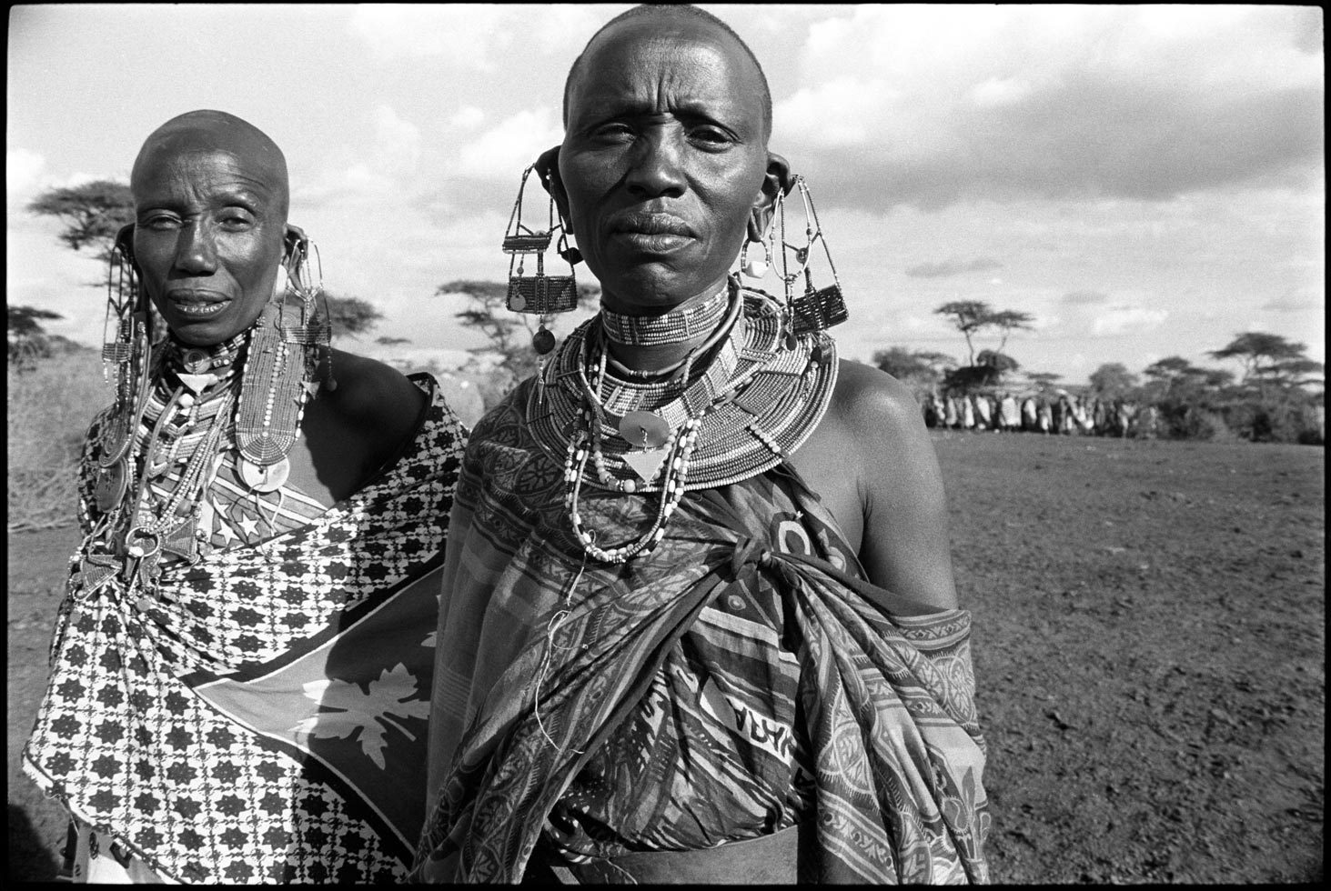 "Where there are two people, there is double wisdom." Zambian proverb

Two Maasai women at a blessing ceremony.

Southern Kenya, 1995