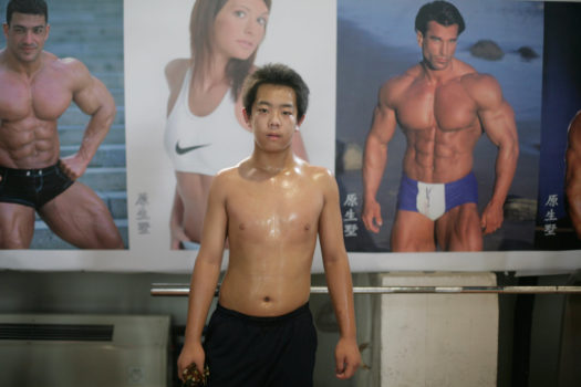 It has been suggested that in China more than 10% of the country's 100 million teenage web surfers fall prey to excessive gaming and online activity. Young photographer Jennifer Osborne visited Doctor Tao Ran's recovery program for Internet addicts, established in 2004.

A young boy who just completed a training exercise poses for a portrait.