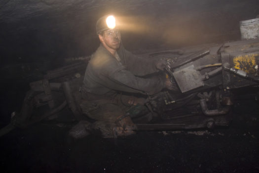 The miners spend much of their lives in coal seams 3 to 5 feet in height. The dust is intense and there is always the danger of roof collapse or explosion from gases. Last year the Upper Big Branch mine in West Virginia exploded killing 29 miners.