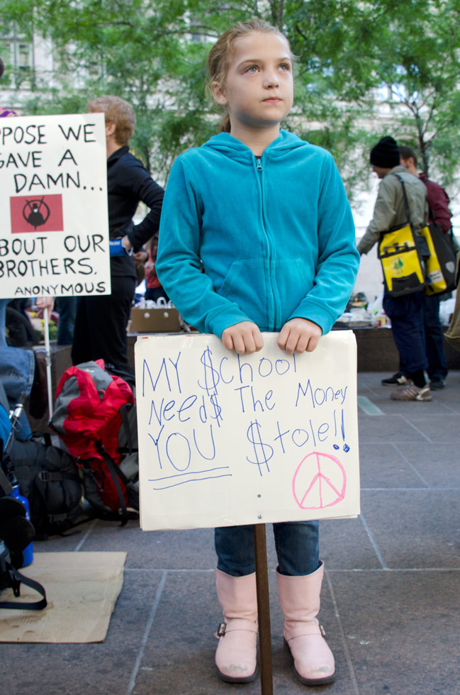 Occupy Wall Street
Zuccotti Park, New York City, September 2011