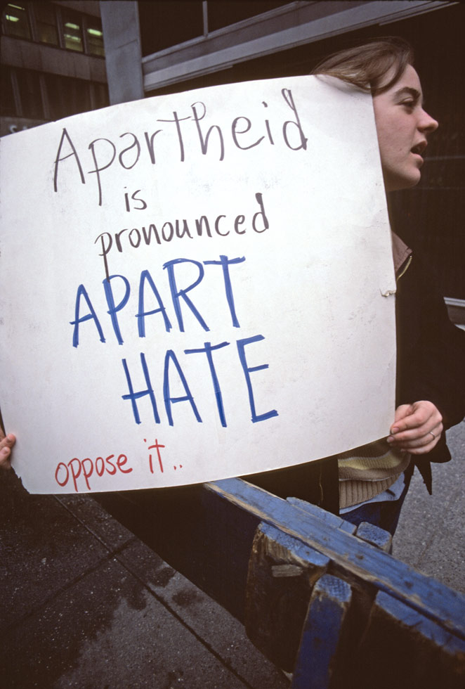 Anti-Apartheid Rally
South African Consulate, New York City, March 1985