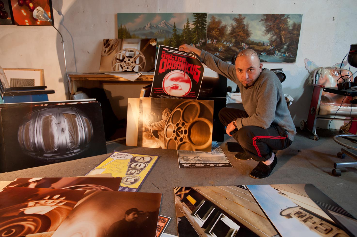 Photo artist Julio Orozco at his studio.
