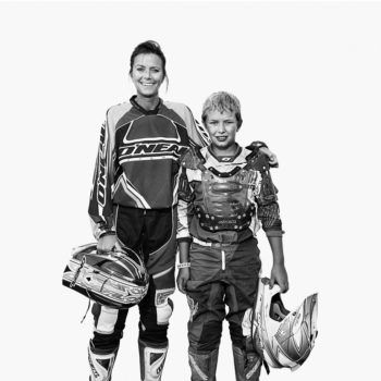 "Biker clichés do little to describe ordinary people who live for the freedom of open roads, camaraderie and the love of bikes." 

Becky & Jordan
Dirt Bikes