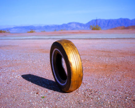 Hann hits the highway anew

Captions and photos © Rob Hann

Amboy Road, California

I was amazed to see this tyre standing by the side of the road in the Mojave Desert. There was a large stick insect living inside it.