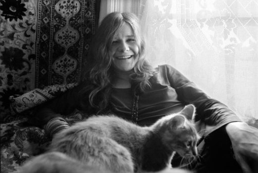 Janis Joplin, San Francisco, 1967

I loved it when Janis broke out into a big smile - I mean, look at my photos of her, just so ecstatic, the way I liked to shoot her. I took a lot of photos of Janis in her bedroom, on her bed - Janis with her dog, Janis with her cat...