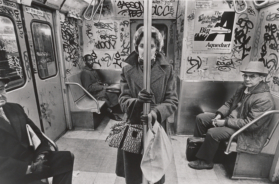 Richard Sandler  
 "CC Train, New York" 1985 (printed later)

Gelatin silver print. Museum of the City of New York. Gift of Richard Sandler.