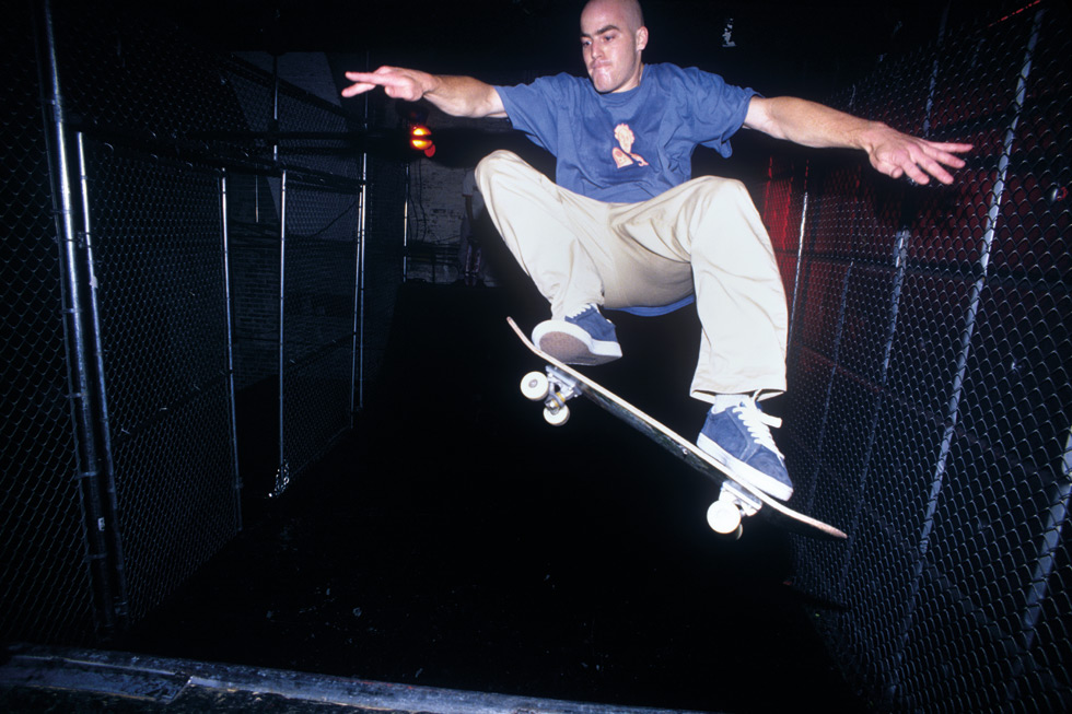 Half pipe at the very back of the Tunnel, circa 1993