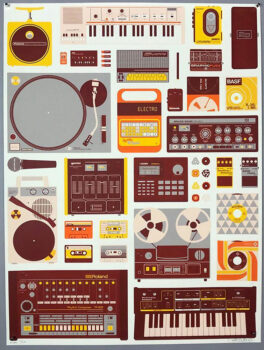 "Tools of the Trade" by Mike Davis. 18"x24" silkscreen print, signed, editioned 40/215. $200 donation
@mike2600
