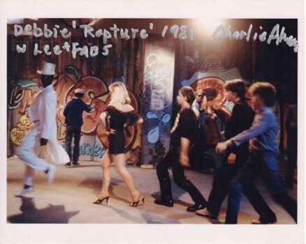 Debbie Harry, "Rapture" with Lee Quinones and Fab Five Freddy, 1981, by Charlie Ahearn. 8"x10" archival digital print, signed. $200 donationSOLD 
@twincharlie