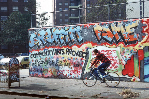 Martha Cooper "Spray Nation: 1980s NYC Graffiti" 

Graffiti Hall of Fame by VULCAN & TNT CREW, East Harlem, 1981