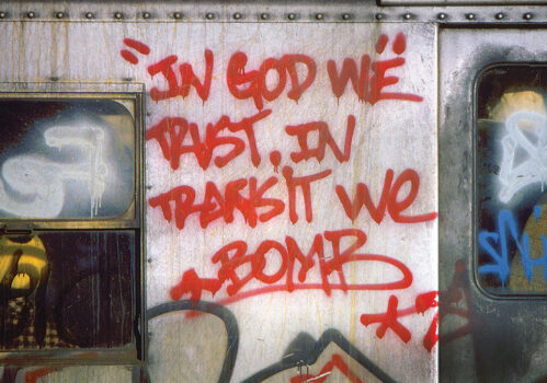 Martha Cooper "Spray Nation: 1980s NYC Graffiti" 

Declarations and messages, 1981-1984