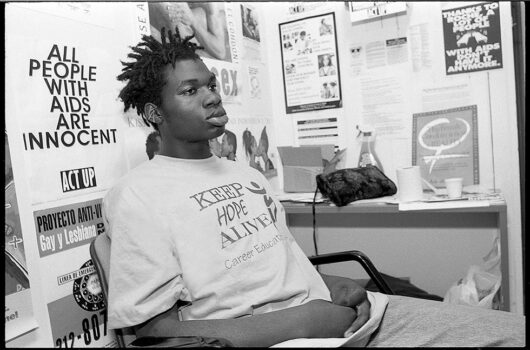 Ali Forney, Safe Space, New York, 1994.

"In 1994, while working on a project on healthcare for young people, I photographed at Safe Space, a drop in center for at-risk LGBTQ youth in Times Square. While there, I met Ali Forney. Ali AKA ‘Luscious’, a homeless gender-nonconforming youth, forced to live on the streets at 13, was peer counselor of and advocate for the community at Safe Space.

“In December of 1997, Ali was murdered on the streets of New York City. They were 22 years old. Their tragic death called attention to the atrocious conditions for homeless LGBTQ+ youth in New York. In 2002, committed to making a difference and honoring Ali, the former director of Safe Space, Carl Siciliano founded the Ali Forney Center.“

Follow Meg on Instagram
