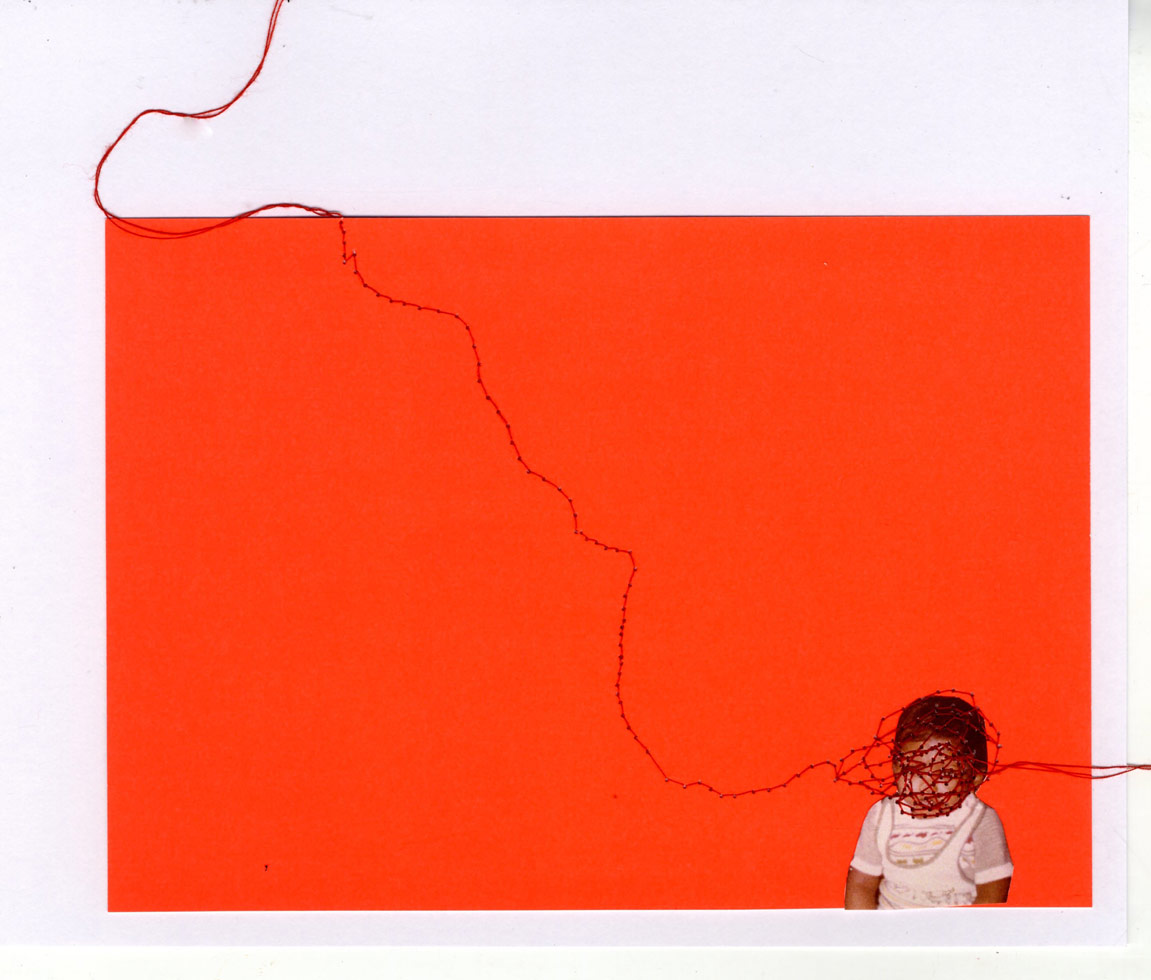 "My work is about family and using collage to express different feelings of situations and meanings reflecting back to a South Asian culture." Rayhannah Ali
