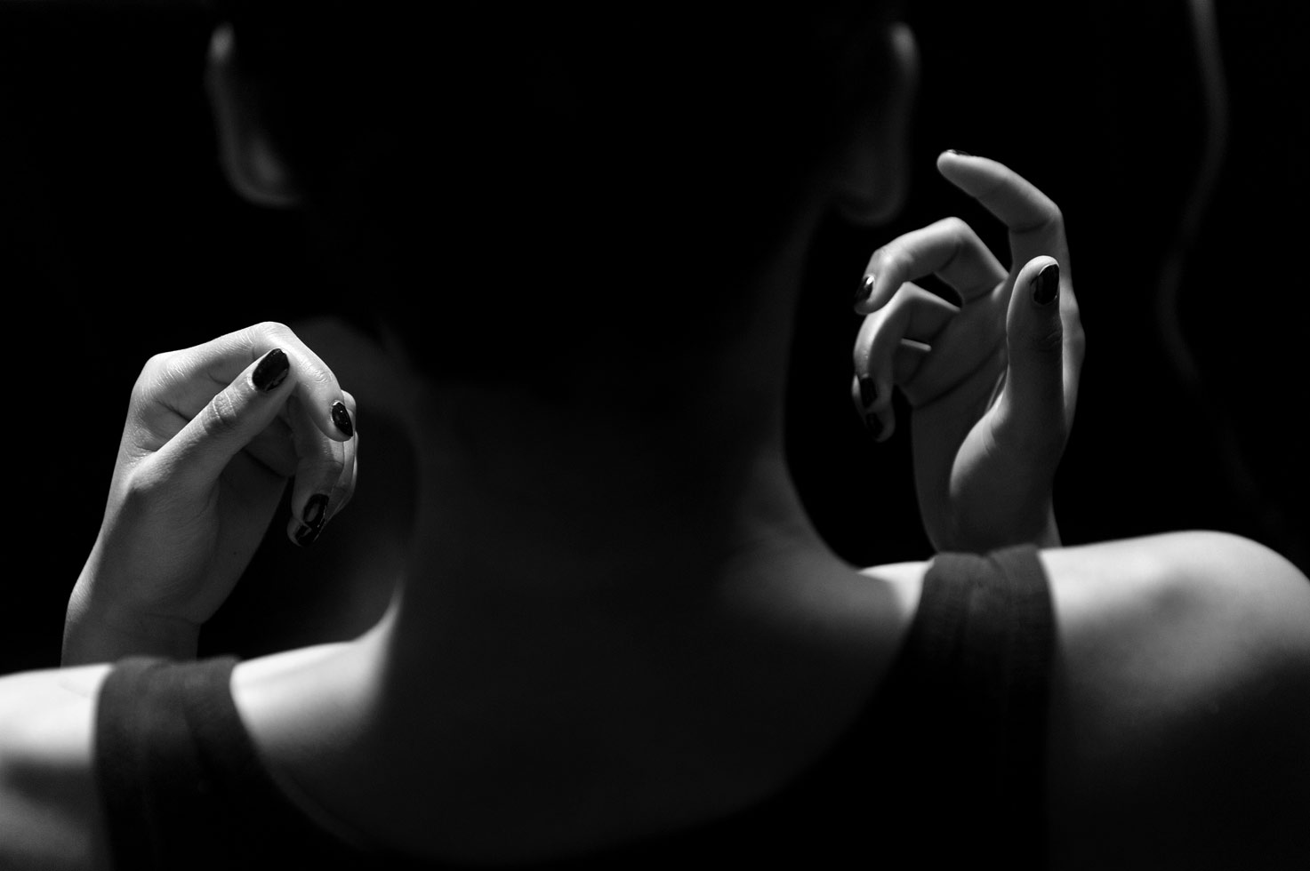A model is seen backstage in hair and makeup during Toronto Fashion Week, March 2009. From the series 'Toronto Fashion Week'

© Aaron Vincent Elkaim