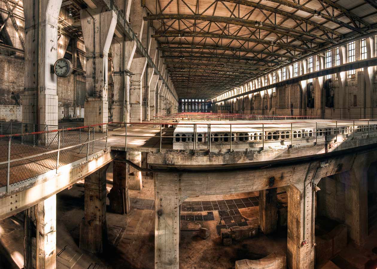 Kraftwerk #2

Once Germany's biggest power station, first established 1937 and finally closed around 1991. The image is a partial panorama of the main building at ground floor level. Kraftwerk #4 was taken one level lower, bottom left of this image.