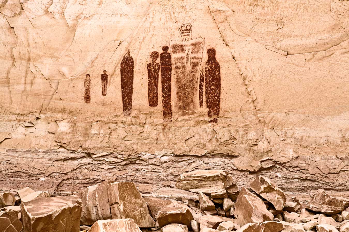 Grand Gallery pictographs, Horseshoe Canyon
Canyonlands National Park, Utah, 2008