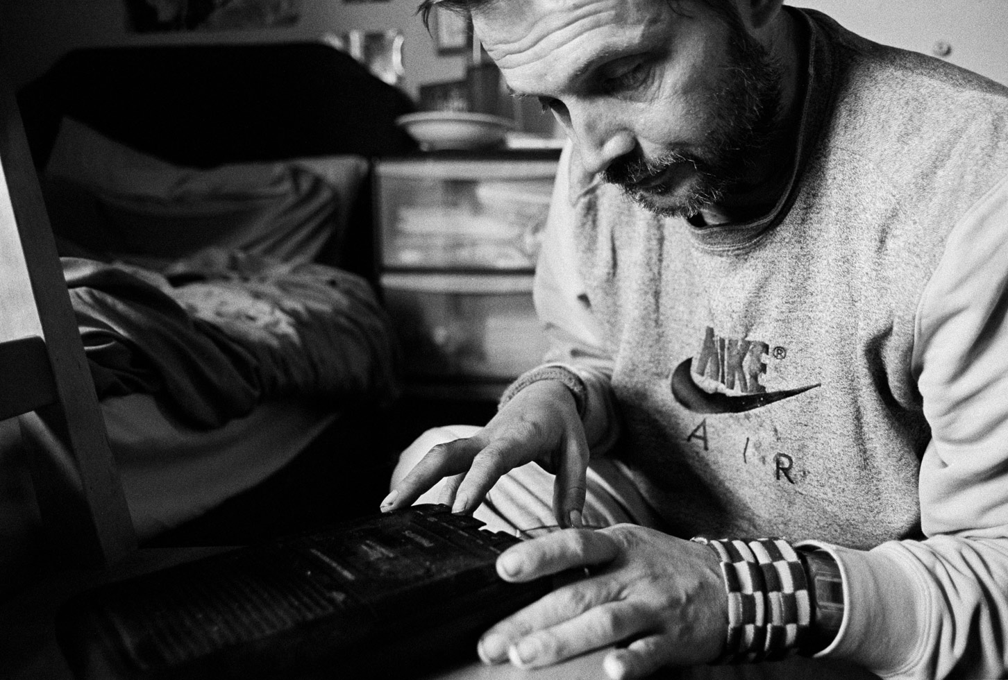 "Tilney1's cassette recorder, used to document thoughts and to record spoken word poetry."