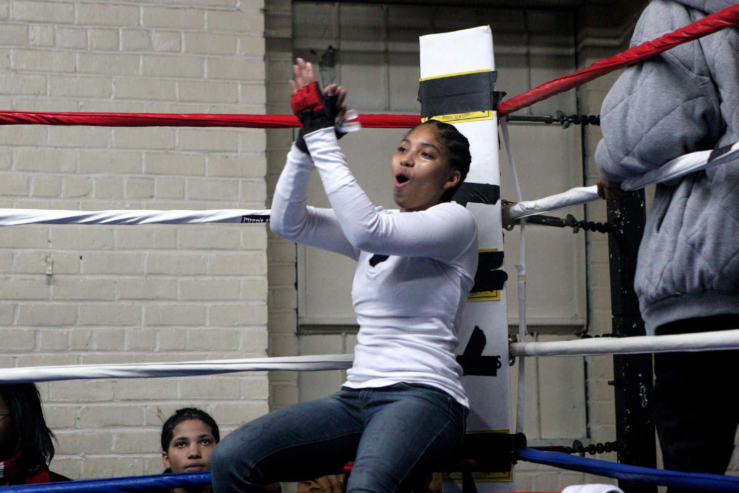 Girls as young as 15 fight in the ring.