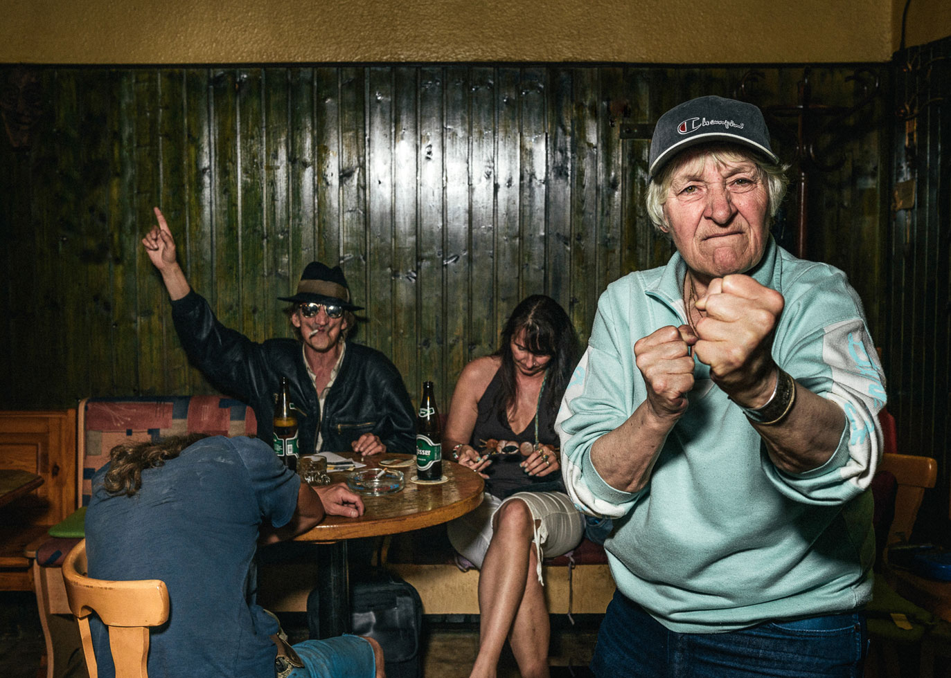 "They still exist, these little cafés, inns, Branntweiner (small drinking places that open early in the morning), bars or, as the customers refer to these places, dens, where time seems to have stopped." Klaus Pichler