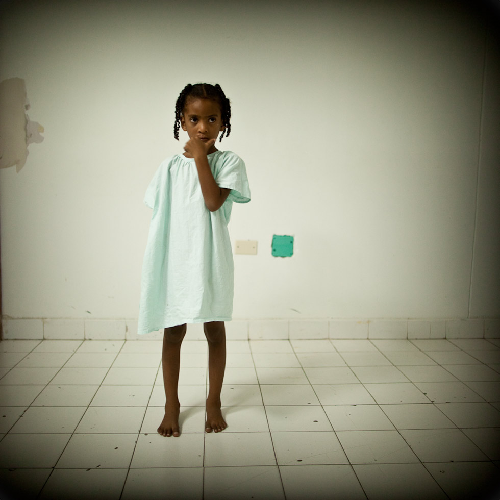 Before going into surgery to repair a cleft lip, Corporación Condor, Providencia, Colombia