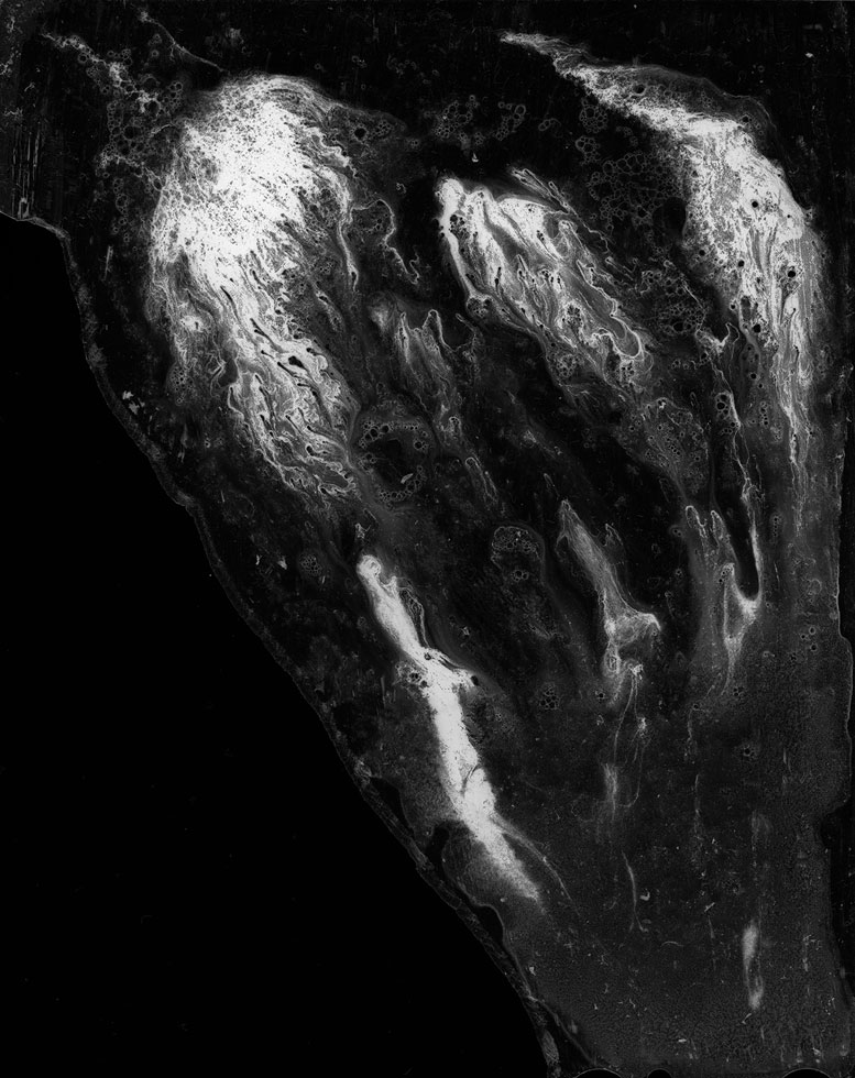 Claire A. Warden uses her saliva, and manually manipulates film, to make these magical abstracts.