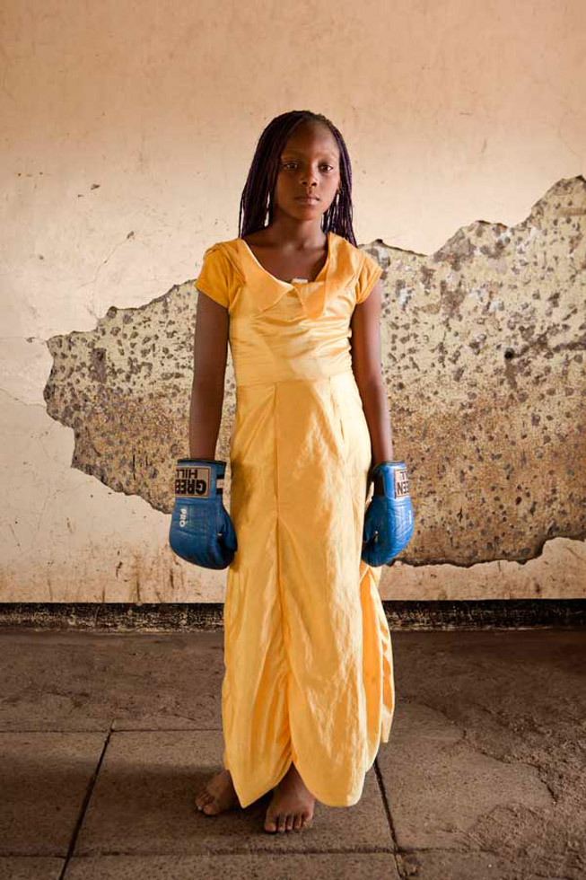 Patricia Esteve's portraits were made at "Boxgirls" in Korogocho, a Nairobi slum. "This local association promotes boxing in areas where sexual abuse towards women and girls is very common."