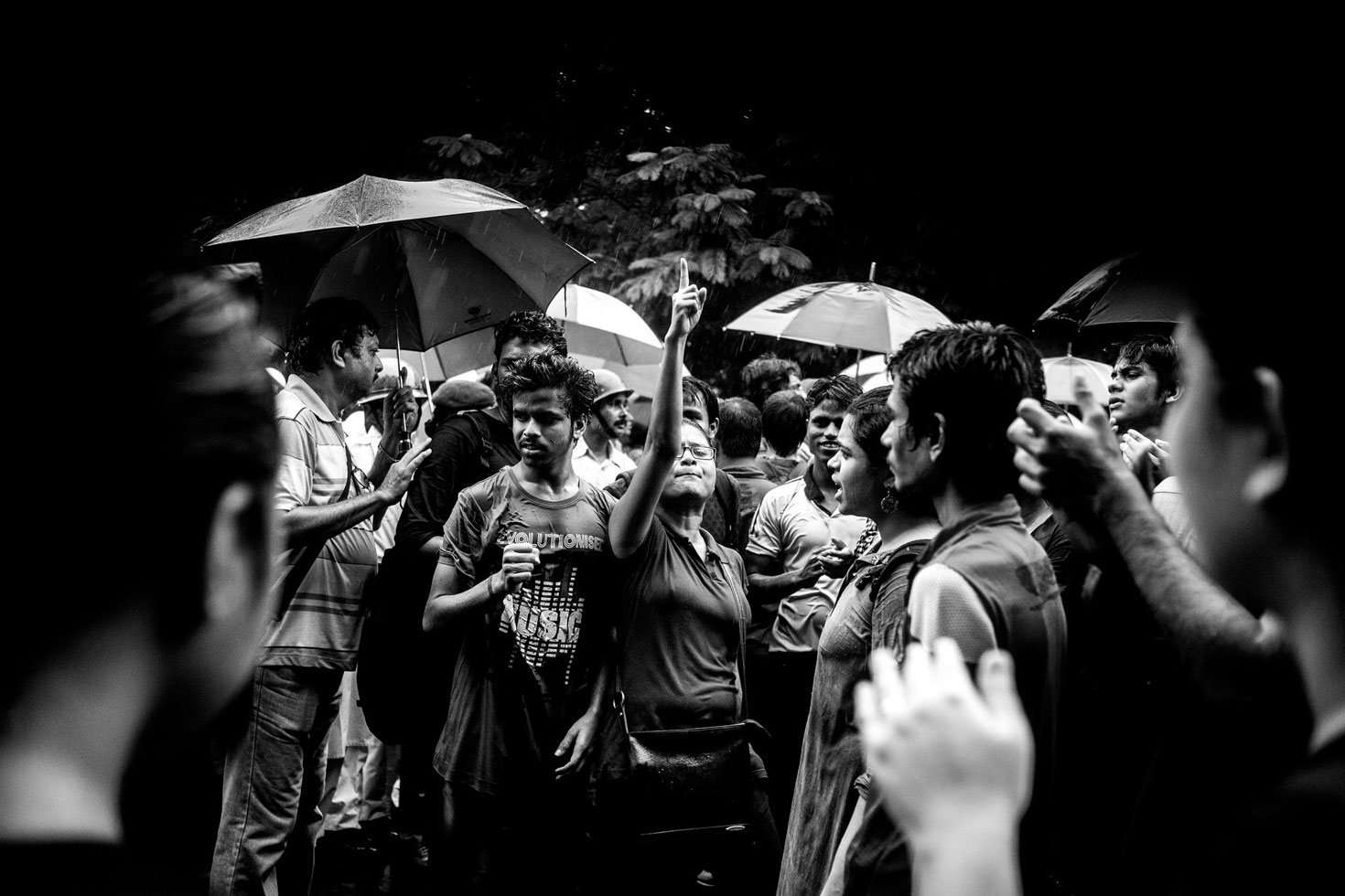 "It was raining cats and dogs that day. 40,000 people gathered around in spite of that."