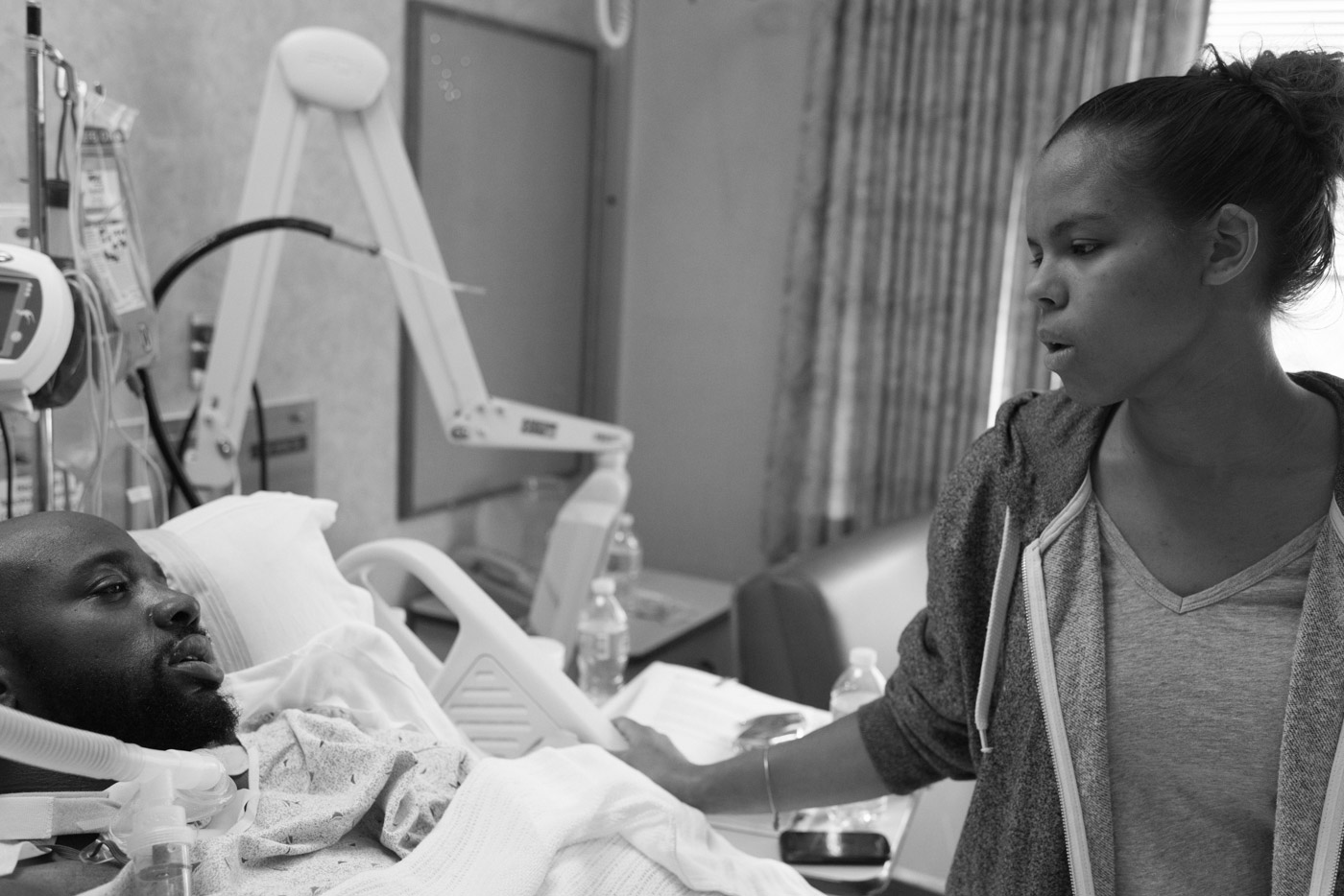 Atiff, along with his nephew, Troy, was shot during a robbery in Philadelphia. Troy was hit once and killed almost immediately. Atiff was shot 15 times and lived, although he remains paralyzed from the neck down. His wife Carissa will need to care for him for the rest of his life.