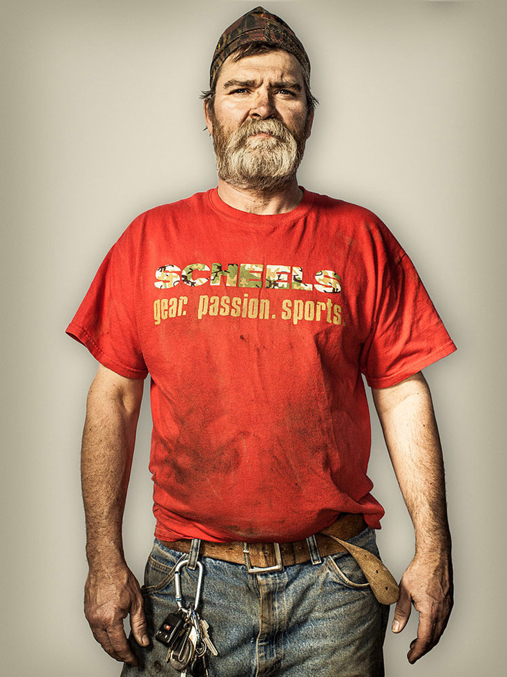Welder from Texas 
The Bakken abounds with tales of birth and rebirth. This man lost his business and his home in the Great Recession. Now he works as a welder making the storage tanks that hold oil and water on drill sites.