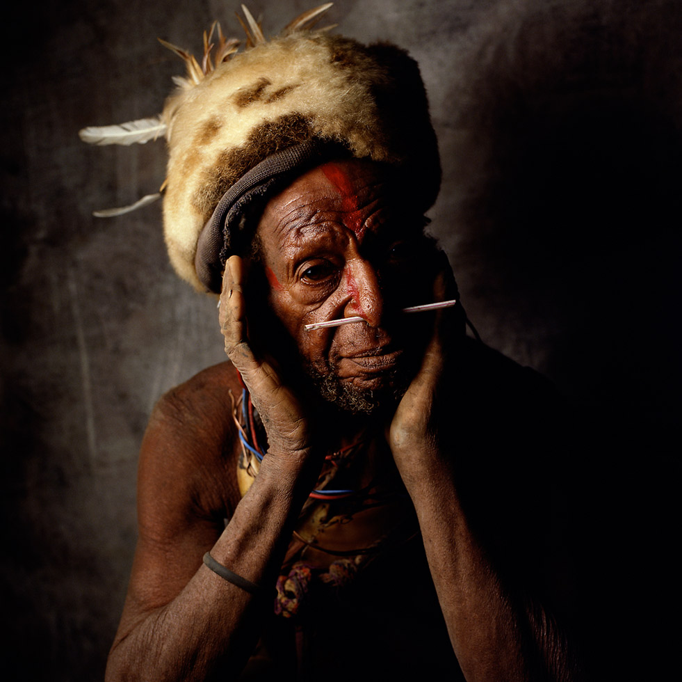 New Guinea Tribesmen.
The Mendi Highlands, Papua New Guinea, 1991