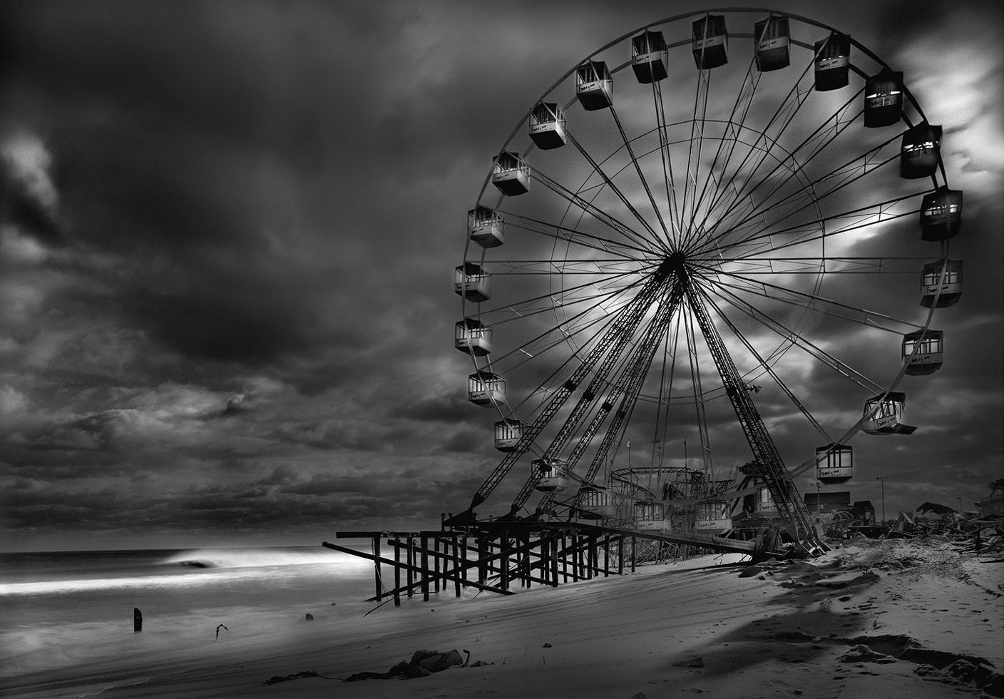 Funtown Pier.
Michael did a lot of surfing in his youth and started the 'Afterlife' portfolio as his homage to those long, lonely days.