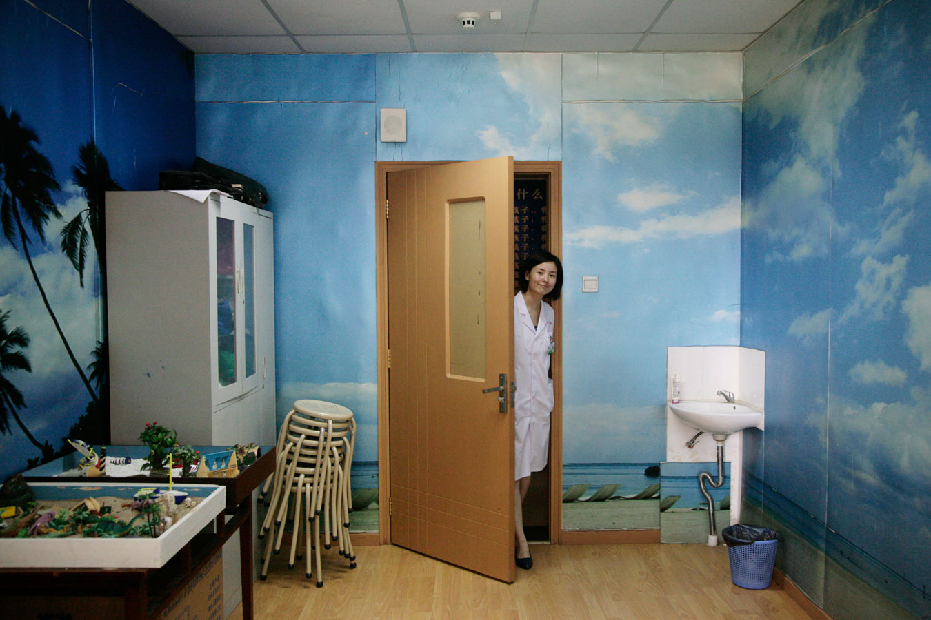 One of the therapists and psychologists who works with the patients.