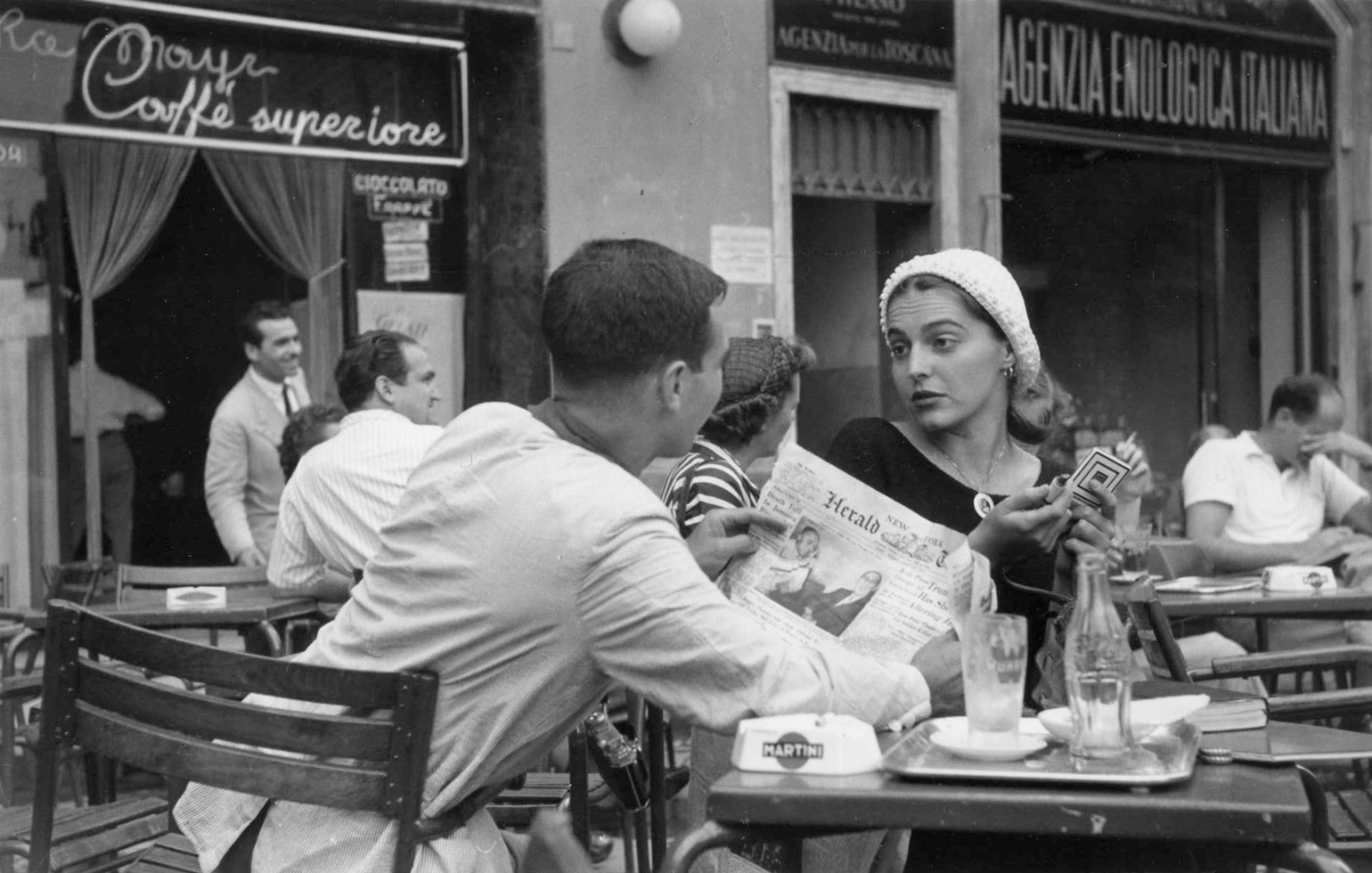Jinx Flirting

"My mother, Ruth Orkin, had many loves. Photography and travel were two of them. In 1951, Life sent her on assignment to Israel. From there she went to Italy, and it was in Florence that she met Jinx Allen (now known as Ninalee Craig), a painter and fellow American."