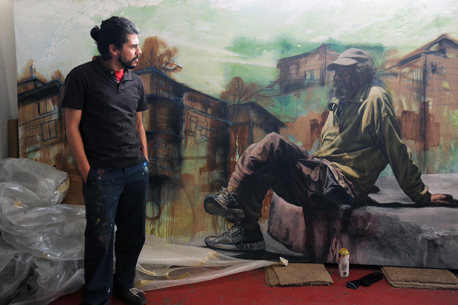 Alfredo Gutierrez makes portraits of homeless Americans who come to Tijuana because life on the street is cheaper here than in neighboring California.