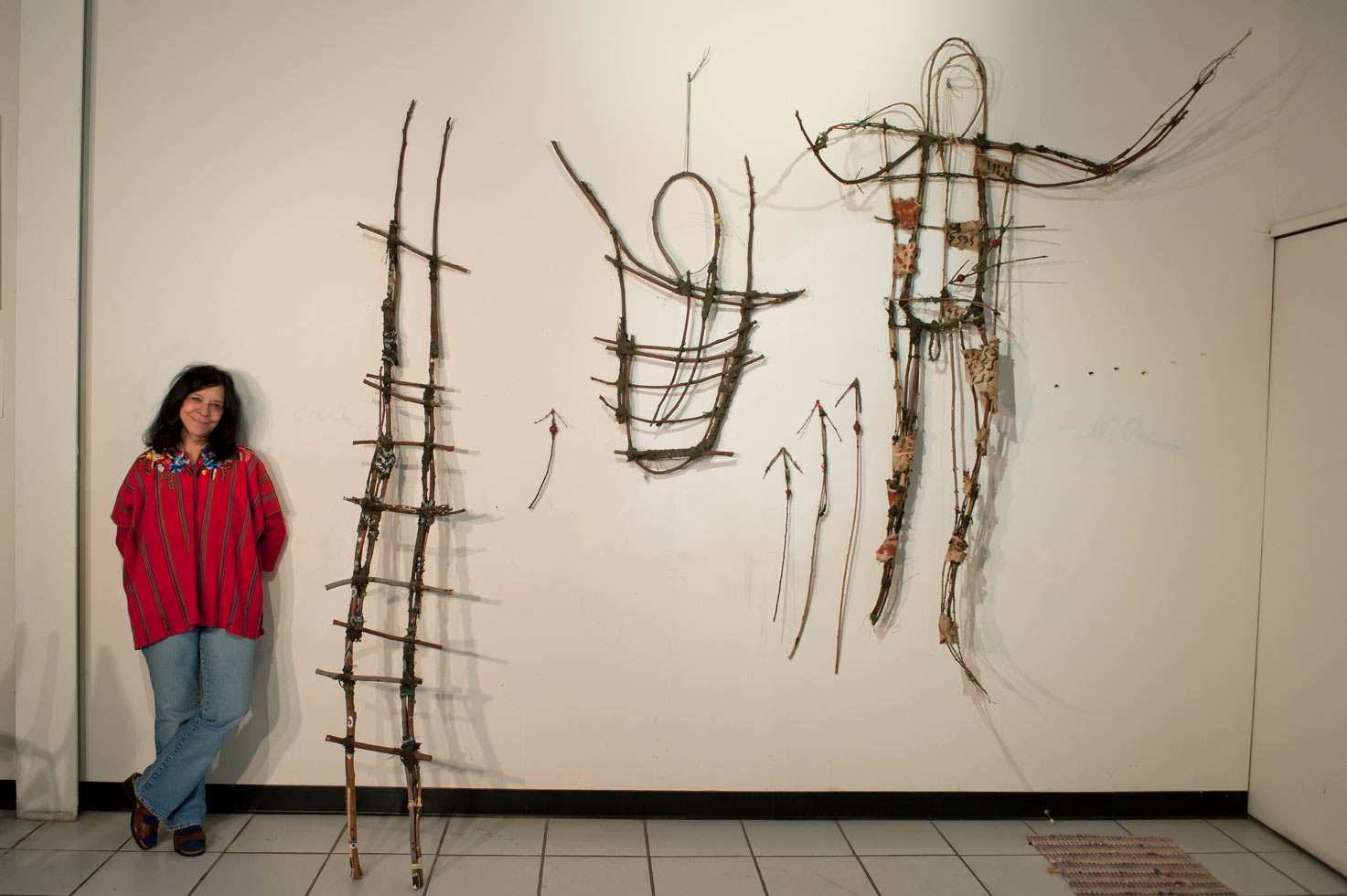 Marta Palau at her studio. Marta is one of Mexico's foremost artists.