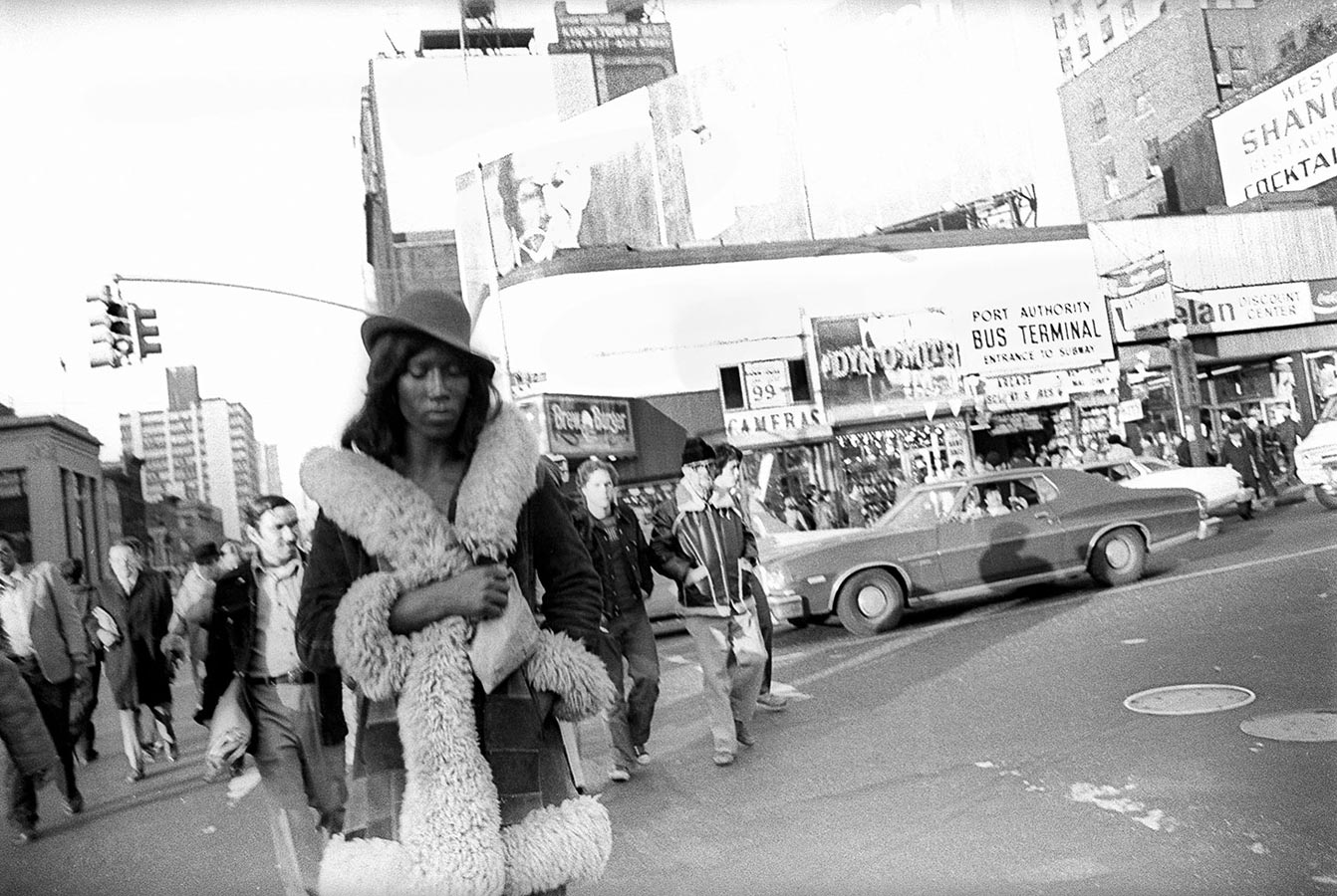 Times Square area
Corner of 42nd Street and 8th Avenue