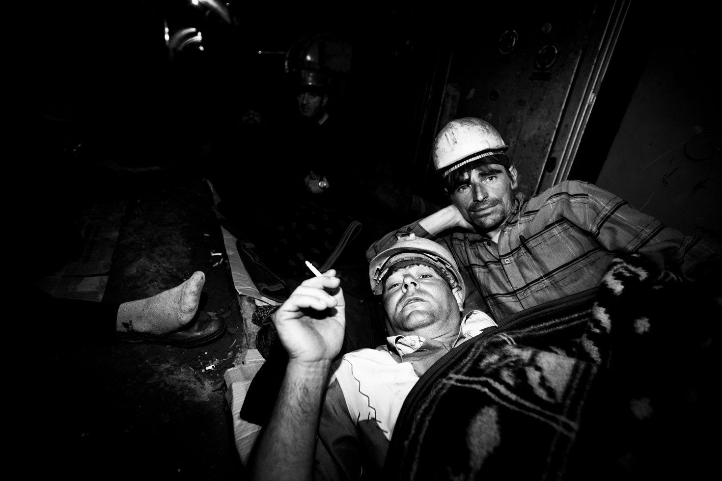 Dashmir Neziri (left) and Raim Hidri (right), hunger strikers.
