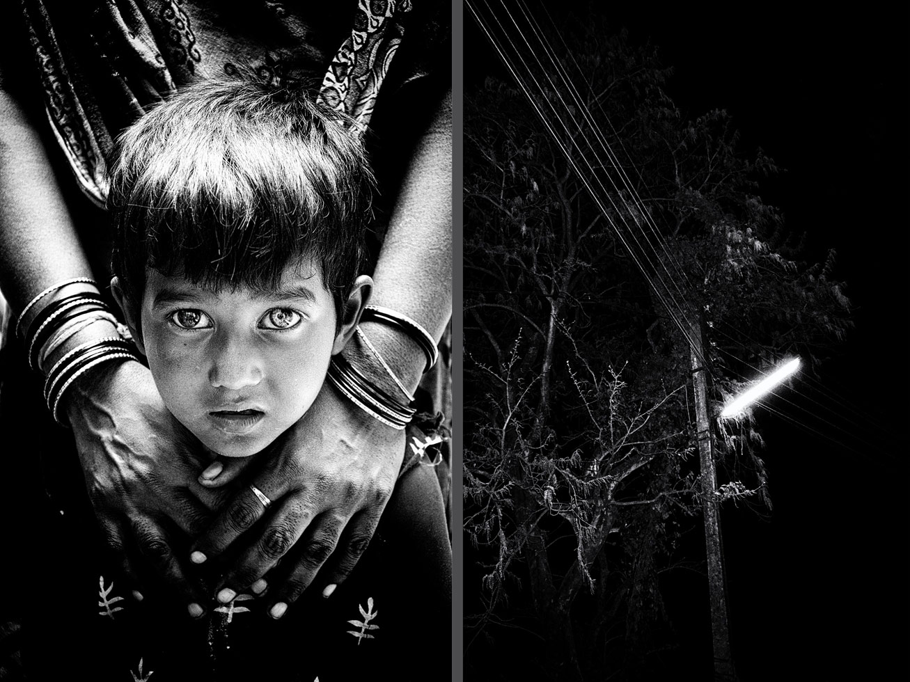 "I visited eight different slums of the 'City of Joy' to identify these hearing-impaired children who are fighting against all odds. Most of them are living in miserable environmental conditions either due to socio-economic reasons or to severe prejudice and negligence. Some of them are orphans, while some are so poor that their family can't earn enough for a loaf of bread, hence medical treatment remains a remote luxury. It was difficult to get the access to the privacy of their very own world in terms of both physical reach and psychological intimacy. There were lots of challenges - social, political, religious, and of course, emotional. But ice breaks over time, and after that it was an unfolding, enigmatic world of sound and silence."
