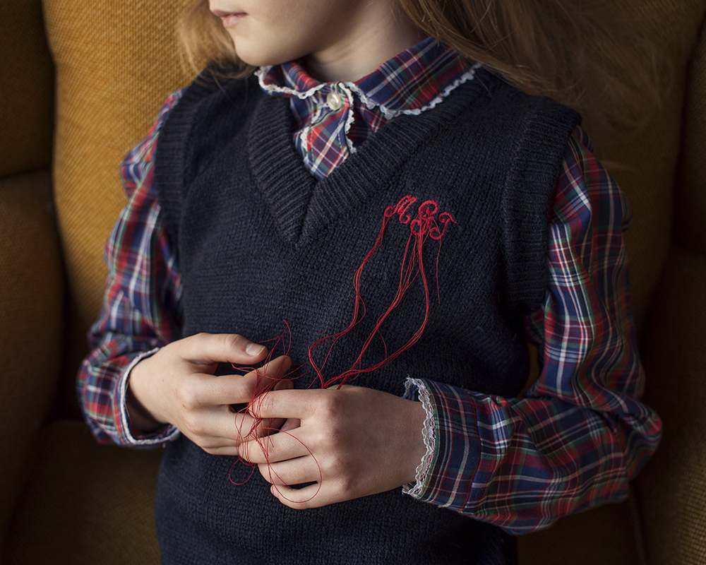 "My granny was the greatest love and loss of my childhood. My fondest memories were in the alterations department in which she worked, getting lost amongst the whir of machines, boxes of discarded buttons and dressing rooms."