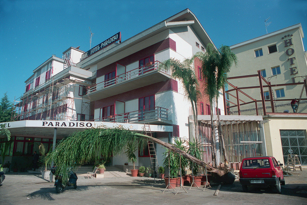 Blaise Tobia "I was extraordinarily lucky to have two years of full-time employment as a CETA artist/documentary photographer straight out of graduate school. It balanced my very academic experience with a healthy dose of the real world. It taught me to understand that artists are - and should be regarded as - workers and not privileged members of society." Paradiso Hotel, Sicily, 2005