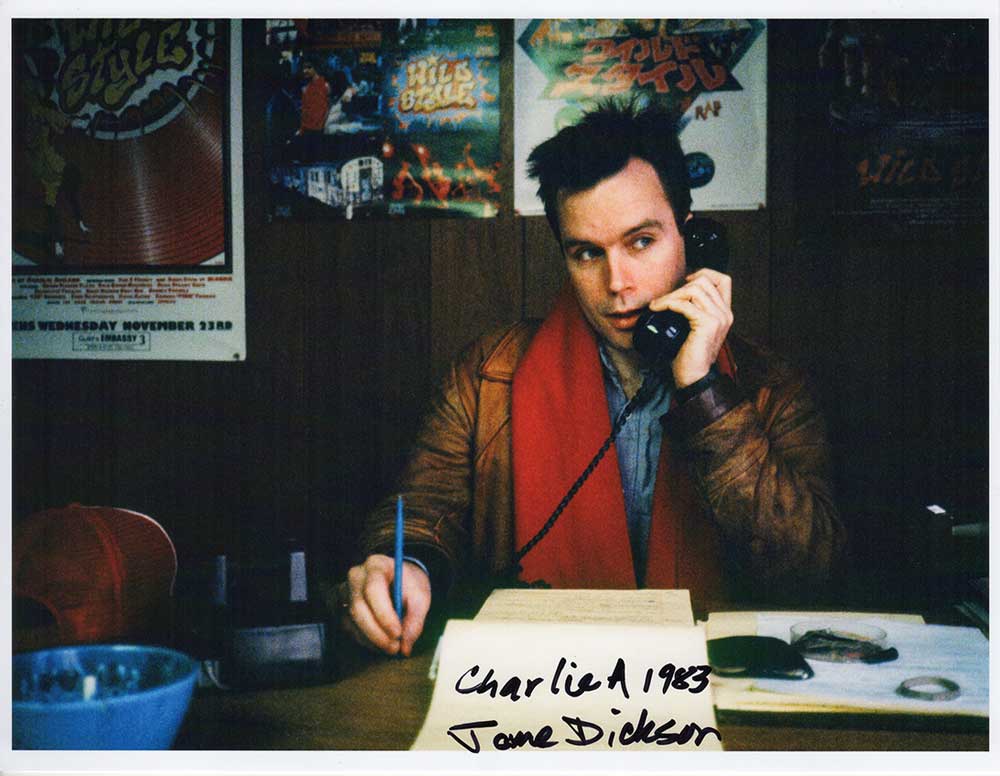 Charlie Ahearn, 1983, by Jane Dickson. 8.5"x11" archival digital print, signed. $200 donationSOLD 
@janeinpeepland