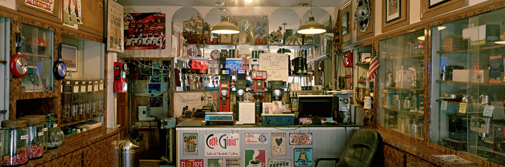 Larry Racioppo “I was struggling to find my way as an artist in the mid 1970’s. Being chosen to participate in the CCF CETA Artists Program was a big break for me financially and emotionally.”Nicoletti Brothers Coffee, 13th Avenue, Brooklyn, 2016